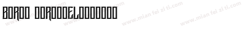 BORTH CAROSSELA字体转换